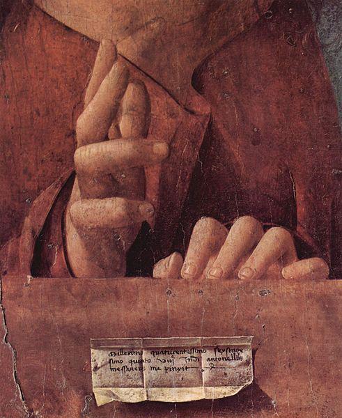 Antonello da Messina Salvator mundi, Detail china oil painting image